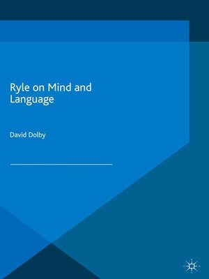 cover image of Ryle on Mind and Language